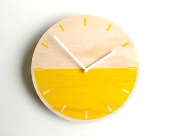 Objectify Demi Yellow Wall Clock With Markers