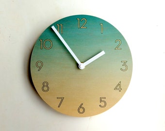 Objectify Blue Blush Wall Clock With Neutra Numerals