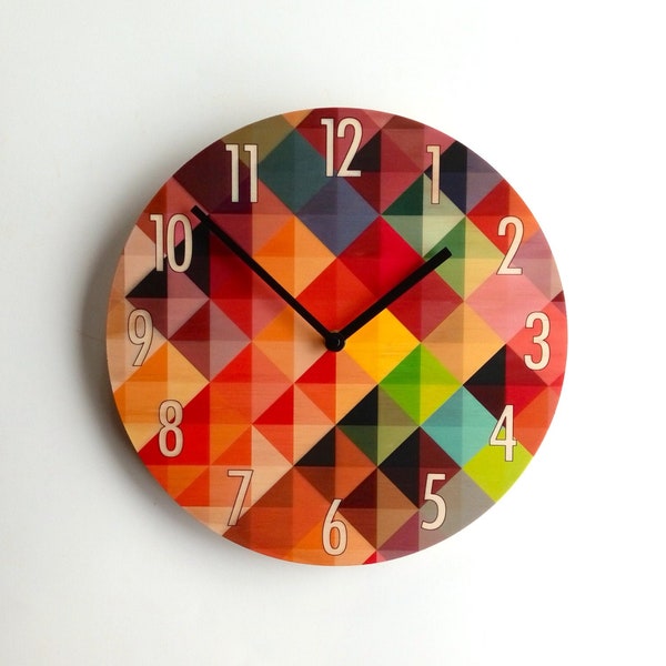 Objectify Grid2 Wall Clock With Large Numerals