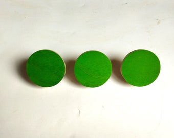 Set of 3 Objectify Plywood Round Wall Hooks