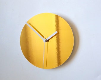 Objectify Metallic Gold Wall Clock