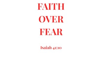 Faith Over Fear Hoodie, Christian Unisex Apparel