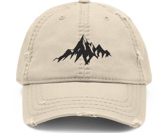 Rugged Peak Mountain Embroidered Hat