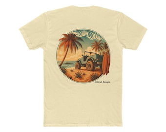 Tropical Island Escape Unisex T-Shirt – Beach Vacation Apparel