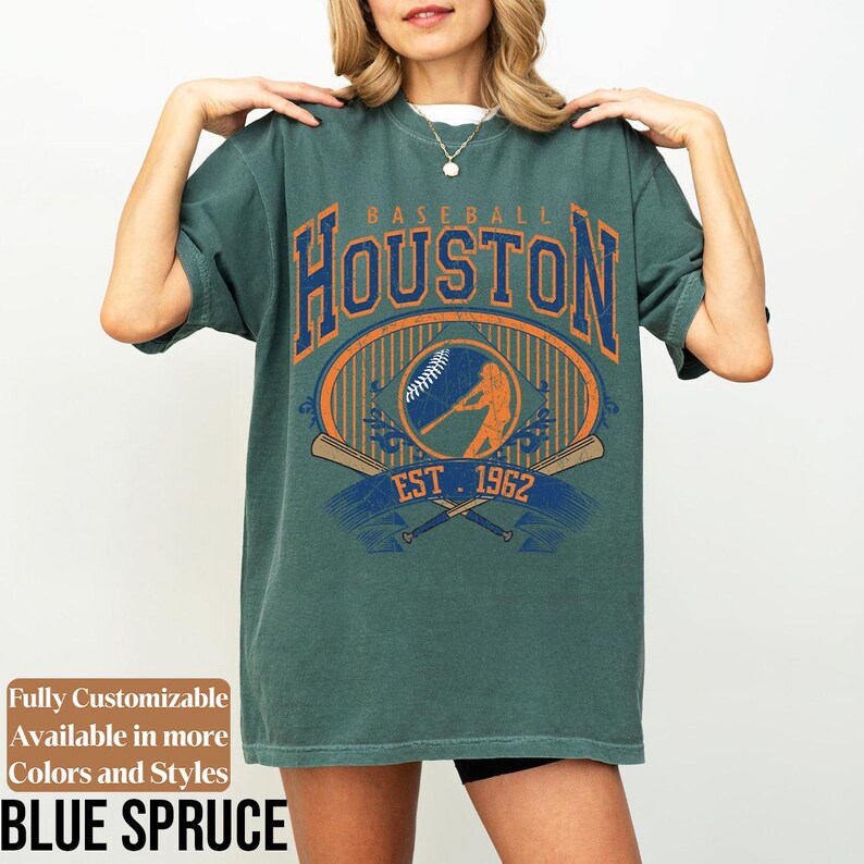 Comfort Colors Houston Baseball Shirt Vintage Game Day Tee | Astros ...