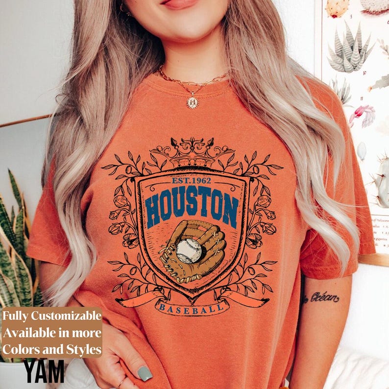 Comfort Colors Houston Baseball Shirt Vintage Game Day Tee | Astros ...
