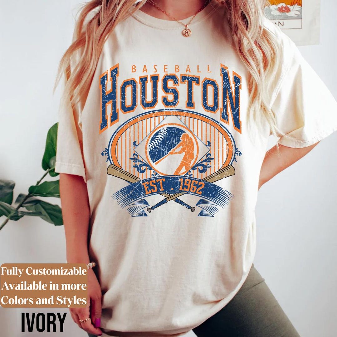 Comfort Colors Houston Baseball Shirt Vintage Game Day Tee | Astros ...