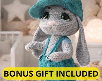 Amigurumi Bunny Crochet Pattern | Plush Rabbit Toy (PDF Pattern)