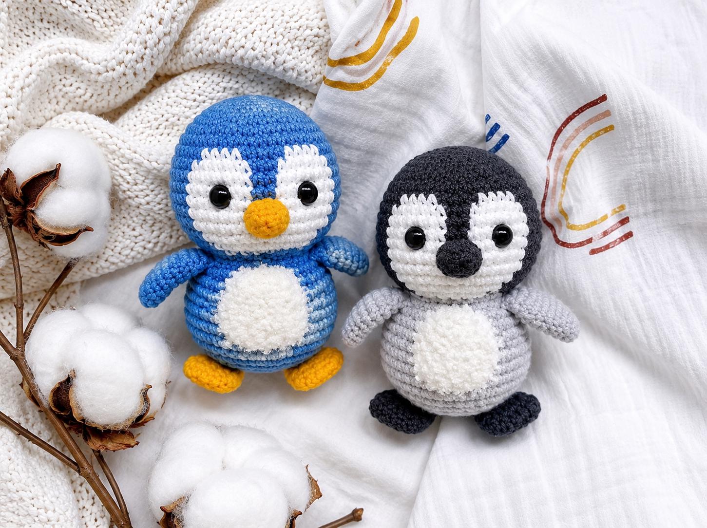 39 Crochet Penguin Patterns, Amigurumi, Blankets, and Keychains 8 Mini Penguin Amigurumi Pattern Beginner Crochet Plush Toy