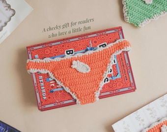 Book Thong Bookmark Pattern PDF, Stylish Crochet Book Thong, Easy Instructions, Scrap Yarn, Quick Make
