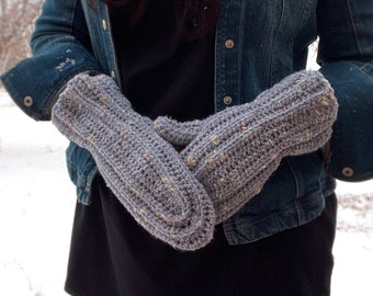 Crochet Pattern ~ Woman's All Good Mittens ~ Women Gloves Crochet Pattern ~ Cute Mittens Crochet Pattern