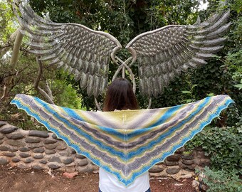 Knitting Pattern ~ Penumbra Shawl ~ Knitting Pattern