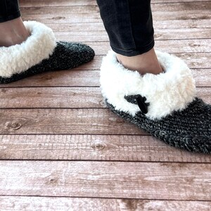 Crochet Pattern Women's Cuddly Faux Fur Slippers Bootie Slipper Crochet Pattern Crochet Slipper Gift Crochet Pattern for Women image 6