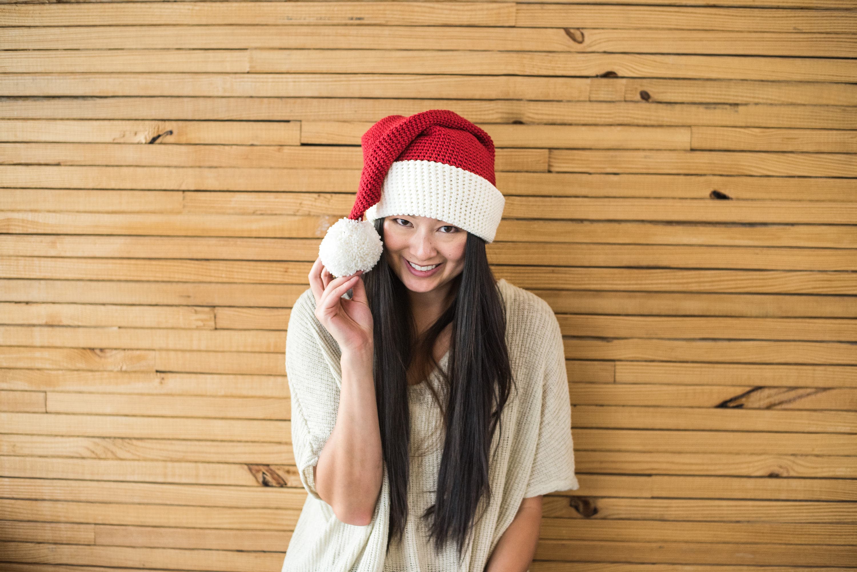 38 Santa Hat Crochet Patterns for Festive Photos, Costumes, and Cozy Holiday Makes 3 Crochet Pattern and Video ~ Santa Hat ~ 3 Sizes