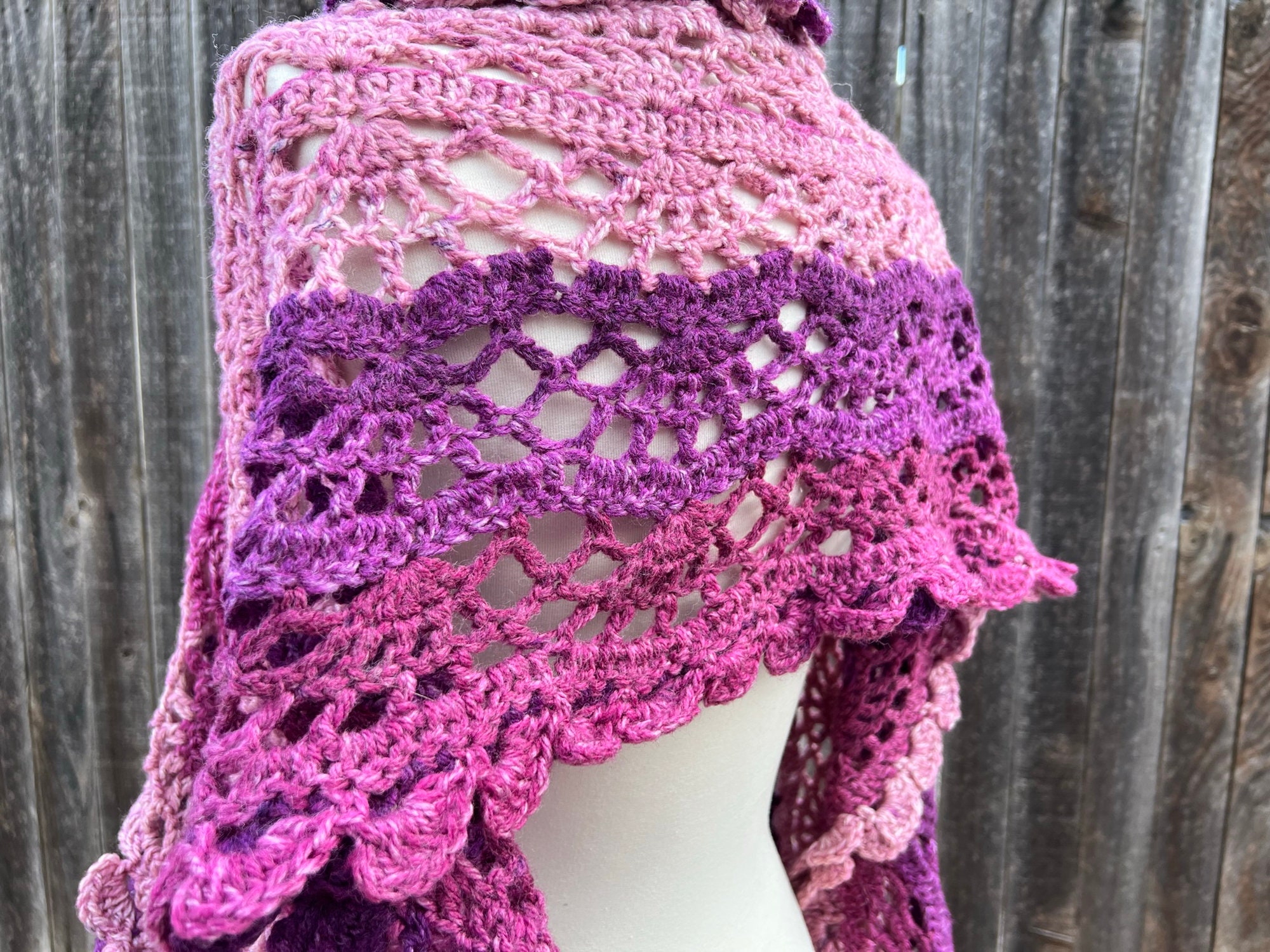 Crochet Pattern ~ Scroll Lace Scarf ~ DIY Craft Instructions for ...