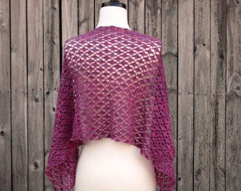 Crochet Pattern ~ Portola Lace Shawl ~ Rectangle Lace Crochet Shawl Pattern ~ Spring Shawl ~ Summer Shawl ~ Laceweight Shawl Pattern