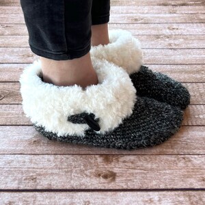 Crochet Pattern Women's Cuddly Faux Fur Slippers Bootie Slipper Crochet Pattern Crochet Slipper Gift Crochet Pattern for Women image 7