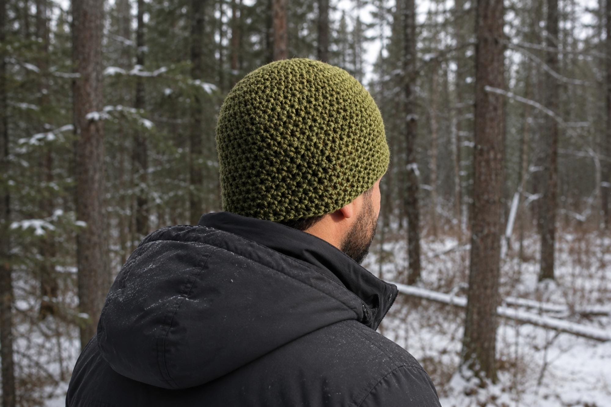 38 Men's Hat Crochet Patterns: Unleash Your Creativity with Unique Styles 16 Crochet Pattern + Video ~ Mens Basic Beanie ~ Beginner Hat