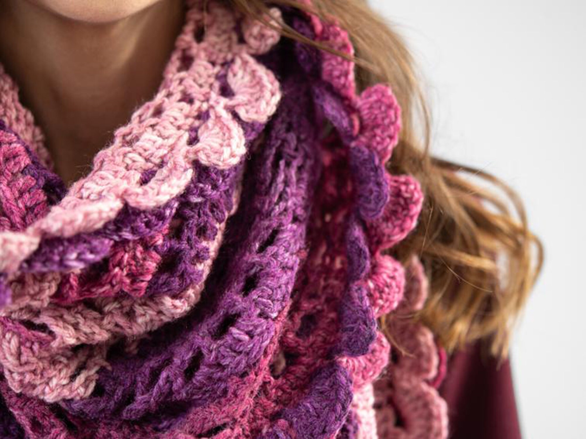 Crochet Pattern ~ Scroll Lace Scarf ~ DIY Craft Instructions for ...
