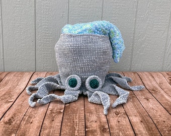 Crochet Pattern ~ Octopus Basket ~ Octopus Nursery Decor Crochet Pattern ~ Baby Shower Gift Crochet Pattern ~ Nautical Theme Decor Pattern