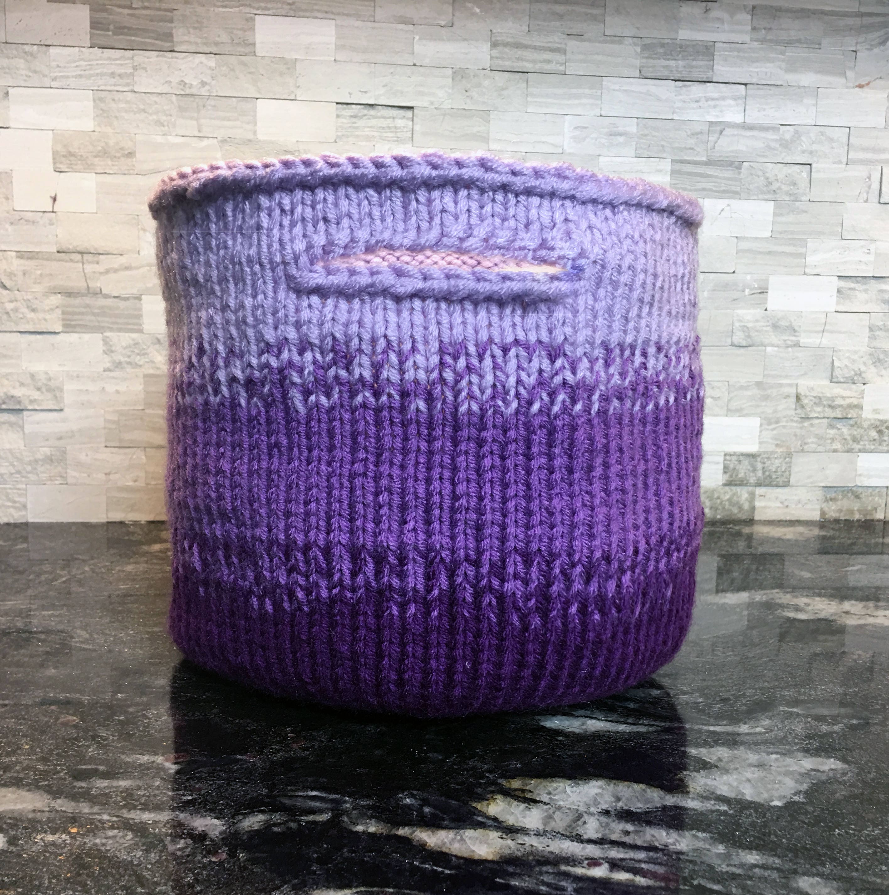 Baskets for Knitting - Etsy Baskets for Knitting - Etsy