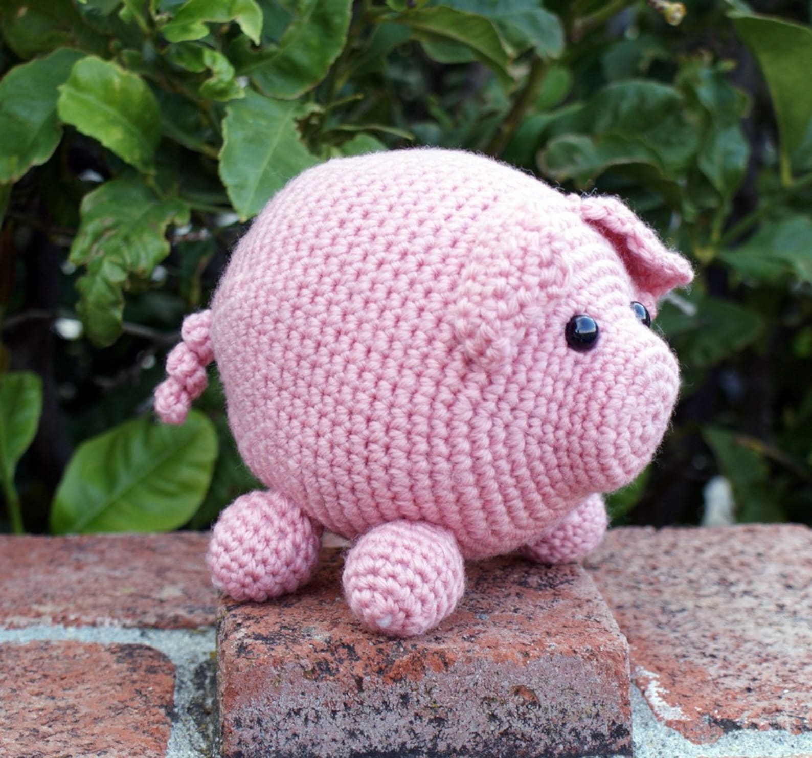 Crochet Pattern Roly Poly Piggy Amigurumi crochet Pattern Etsy