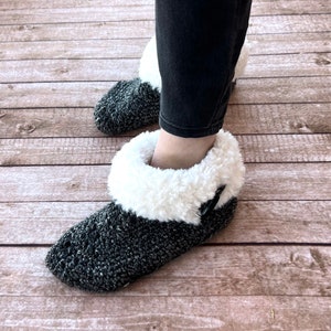 Crochet Pattern Women's Cuddly Faux Fur Slippers Bootie Slipper Crochet Pattern Crochet Slipper Gift Crochet Pattern for Women image 4