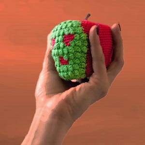 Crochet Pattern ~ Poison Apple ~ Apple Amigurumi Crochet Pattern ~ Snow White Inspired Poison Apple Crochet Pattern ~ Halloween Prop