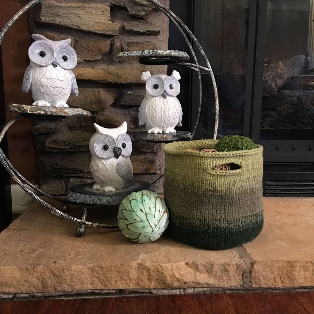 Knitting Pattern ~ Pretty Utility Basket 