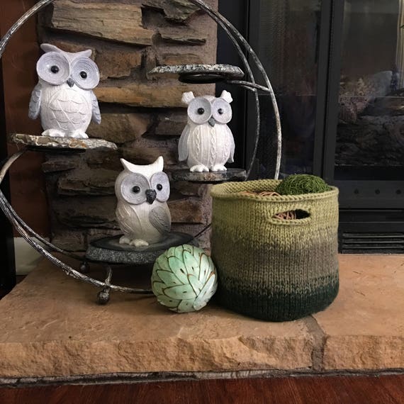 Knitting Pattern ~ Pretty Utility Basket ~ DIY Ombre Basket Pattern with Handles ~ Pretty & Practical DIY Utility Basket Tutorial
