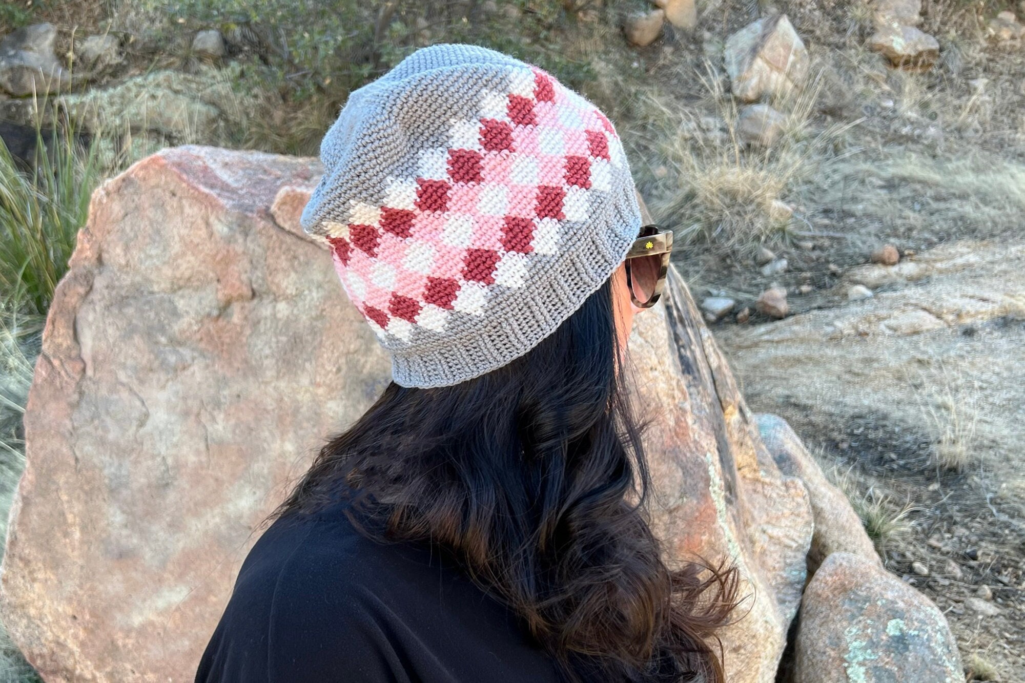 39 Beanie Hat Crochet Patterns: Upgrade Your Style Game Today! 15 Crochet Pattern ~ Diamonds Beanie ~ Crochet Pattern ~