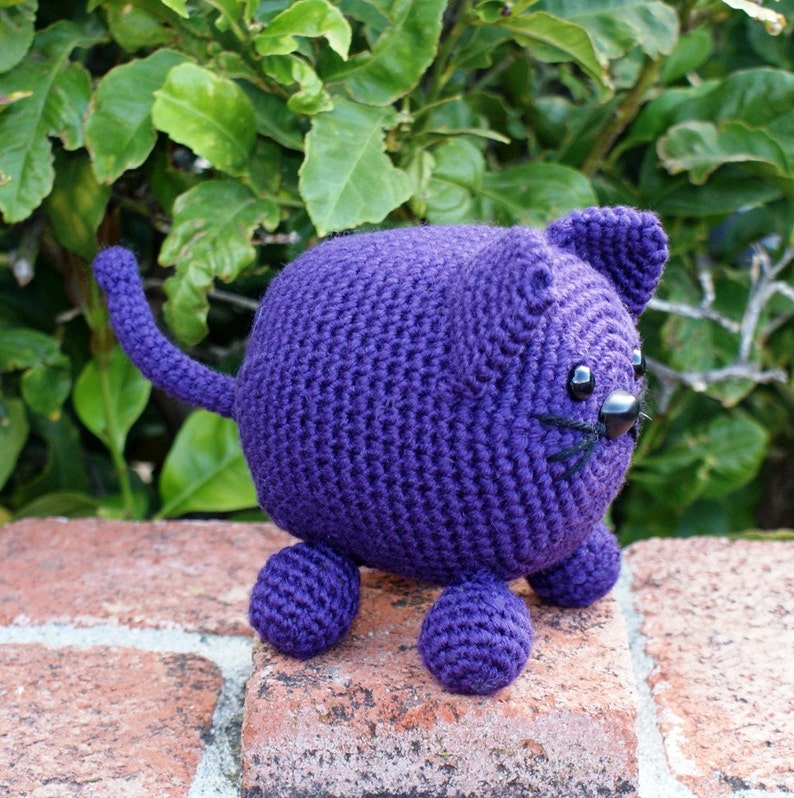Crochet Pattern Roly Poly Kitty Amigurumi Crochet Pattern Etsy