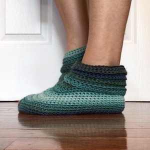 Haakpatroon ~ Dames zoete slipper ~ Dames bootie slipper haakpatroon ~ Meerdere maten ~ Schattig slipper haakpatroon