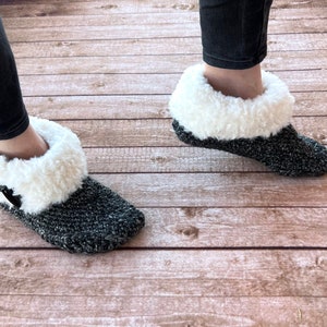 Crochet Pattern Women's Cuddly Faux Fur Slippers Bootie Slipper Crochet Pattern Crochet Slipper Gift Crochet Pattern for Women image 3