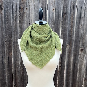 Crochet Pattern ~ Verdant Shawl ~ Crochet Pattern ~ Spring Shawl Pattern ~ Lace Crochet Shawl Pattern ~ Triangle Shawl Crochet Pattern