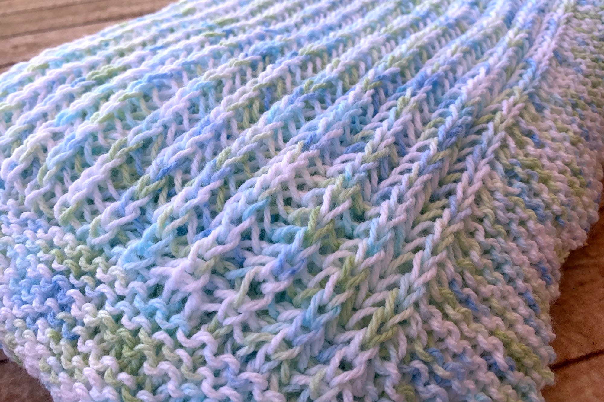 Variegated yarn baby blanket pattern knit new arrivals