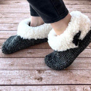 Crochet Pattern Women's Cuddly Faux Fur Slippers Bootie Slipper Crochet Pattern Crochet Slipper Gift Crochet Pattern for Women image 5