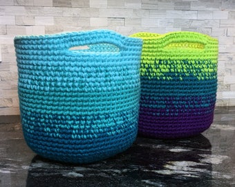 Crochet Pattern ~ Cutie Utility Basket ~ Crochet Pattern
