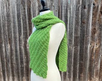 Knit Pattern ~ Cascade Scarf ~ Textured Scarf ~ Beginner Knit Scarf Pattern ~ Easy Knit Scarf Pattern ~ Unisex ~ Cascading Stitch Design