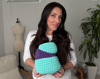 Crochet Pattern and Video ~ Nesting Bowls ~ Easy Beginner Home Decor DIY ~ Craft Organization