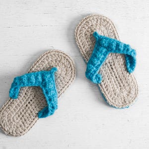 Crochet Pattern Ocean City Flip Flops Sandal Crochet Tutorial DIY Beachwear Summer Footwear Instant Download PDF image 2