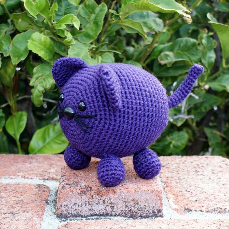 Crochet Pattern Roly Poly Kitty Amigurumi Crochet Pattern Etsy