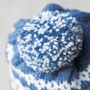 Knitting Pattern Knit Frozen Snowflakes Beanie Fair Isle Snowflake Knit Beanie Pattern Winter Knit Gift Pattern image 3