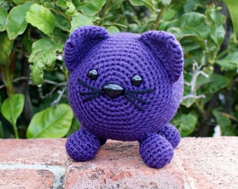 Crochet Pattern ~ Roly Poly Kitty Amigurumi ~ Cat Toy Crochet Pattern ~ Cute Cat Amigurumi Doll Crochet Pattern ~ Cat Gift Crochet Pattern