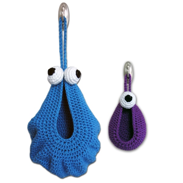 Haakpatroon ~ Hangende monstermand ~ Twee maten, perfect voor speelse kinderkamers - Instant Download DIY Craft Tutorial