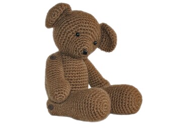 Crochet Pattern ~ Teddy the Heirloom Bear with Charming Button Detail ~ DIY Stuffed Animal Tutorial ~ Amigurumi Handmade Toy Instructions