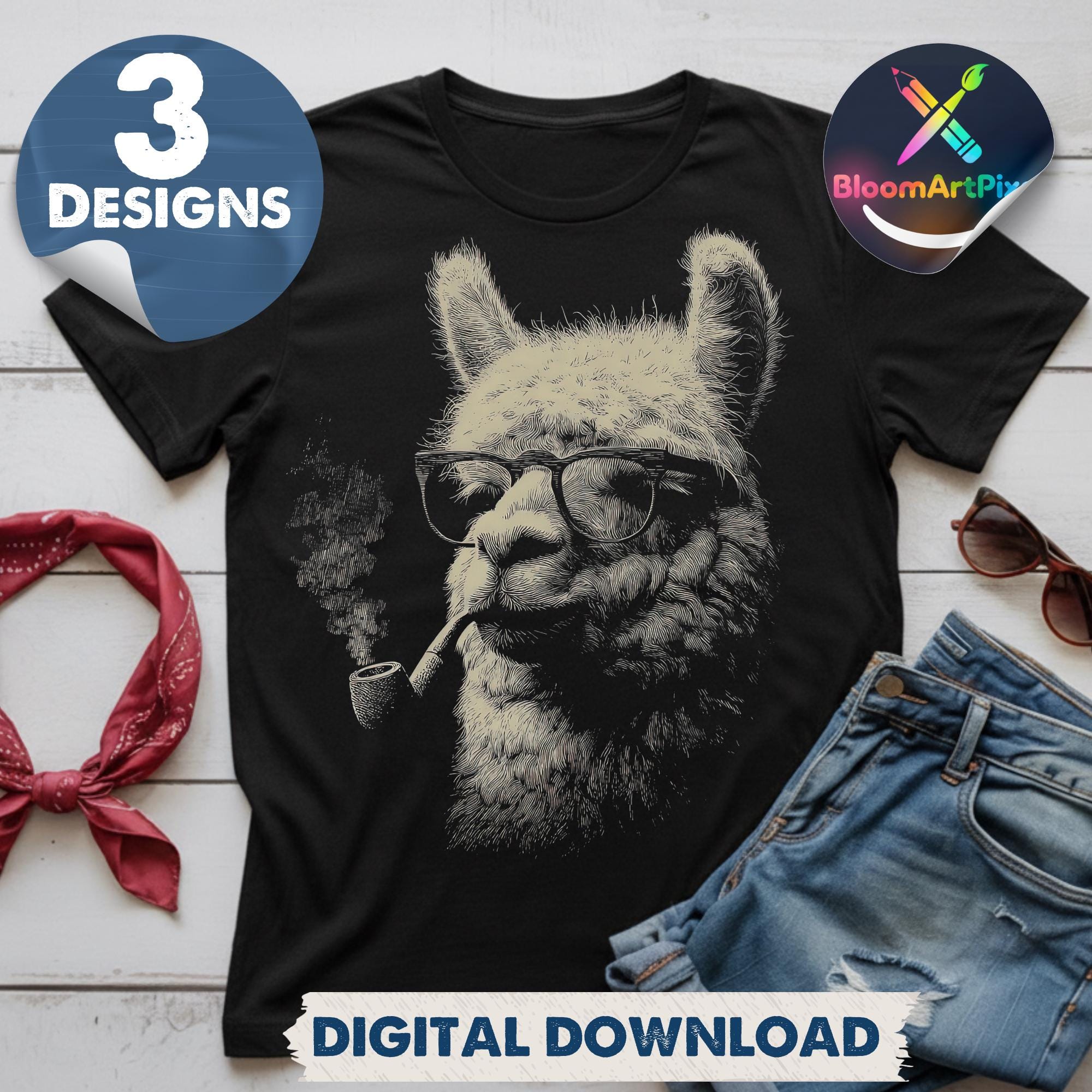 Llama Smoking Pipe - Etsy display picture 1