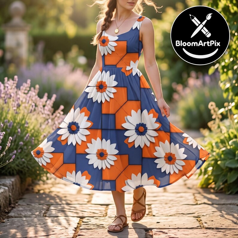 Ensemble de motifs floraux patchwork sans couture, motif répétitif de courtepointe florale colorée, pour la conception de tissus et la sublimation image 8