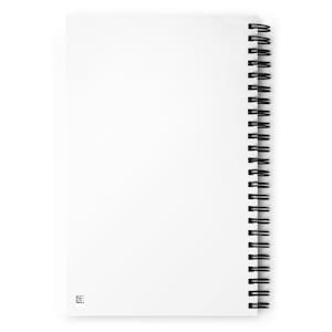 Black Cat Abstract Spiral Notebook, Cute Retro Art Journal, Dotted Pages Sketchbook