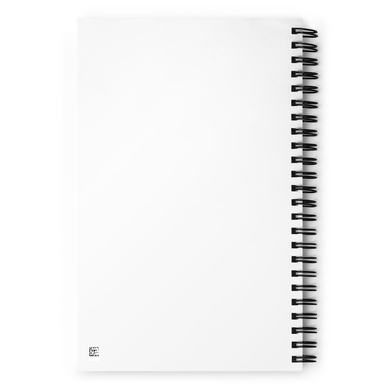 Black Cat Abstract Spiral Notebook, Cute Retro Art Journal, Dotted Pages Sketchbook